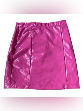 🎇🎆3for$9 Girls pink pleather skirt- size 20Y- SHEIN